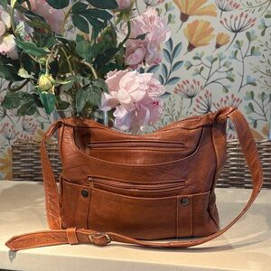Brown Leather Shoulder bag